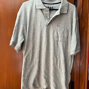 Men’s gray shirt sleeve polo